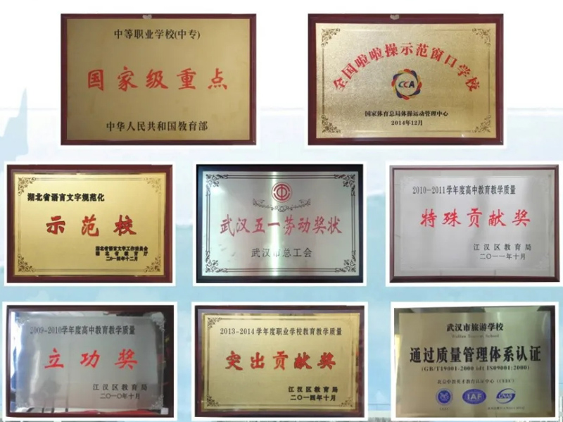 武汉市旅游学校荣誉奖牌 武汉市旅游学校荣誉奖牌